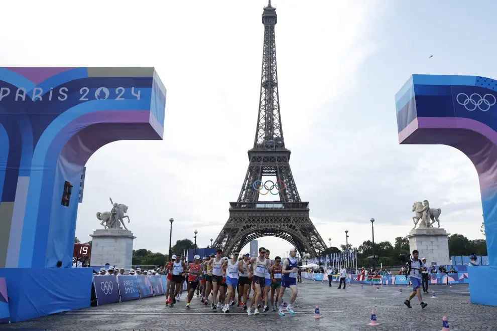 Prueba masculina de los 20 km marcha en los Juegos Olímpicos de París 2024