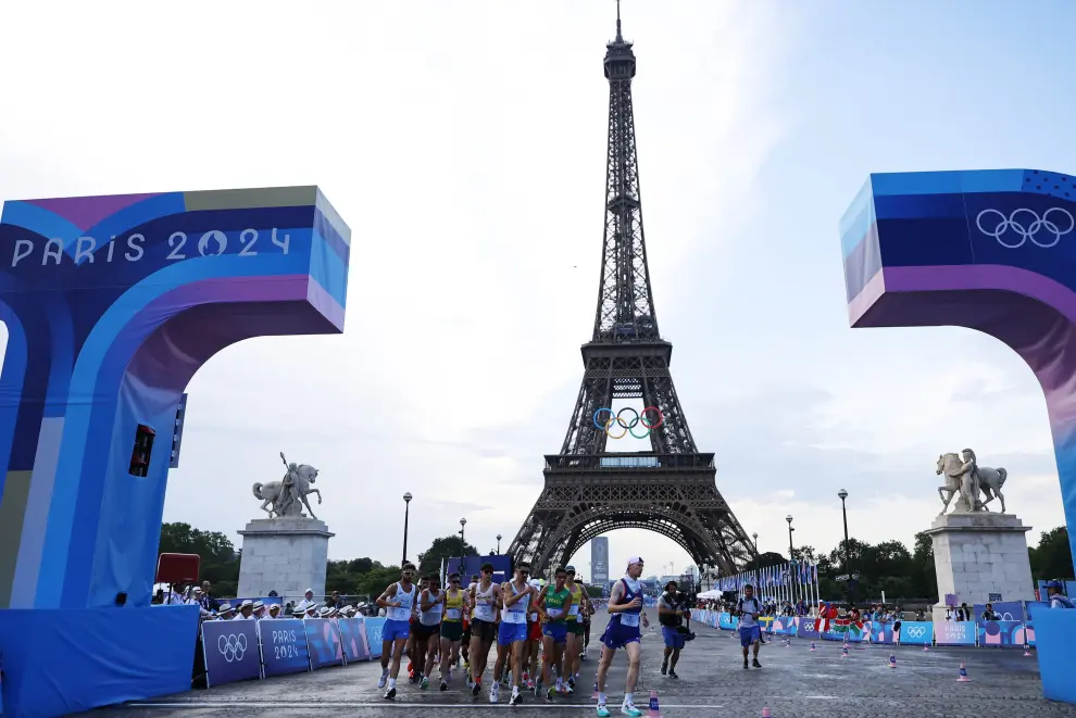 Prueba masculina de los 20 km marcha en los Juegos Olímpicos de París 2024