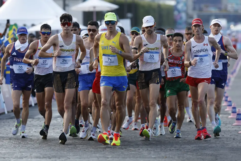 Prueba masculina de los 20 km marcha en los Juegos Olímpicos de París 2024