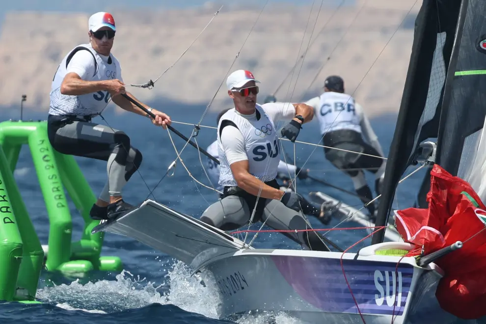 Competición masculina 49erFX de vela de los Juegos Olímpicos