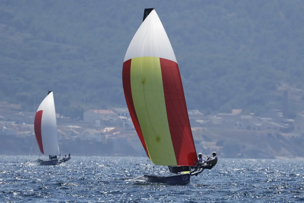 Competición masculina 49erFX de vela de los Juegos Olímpicos