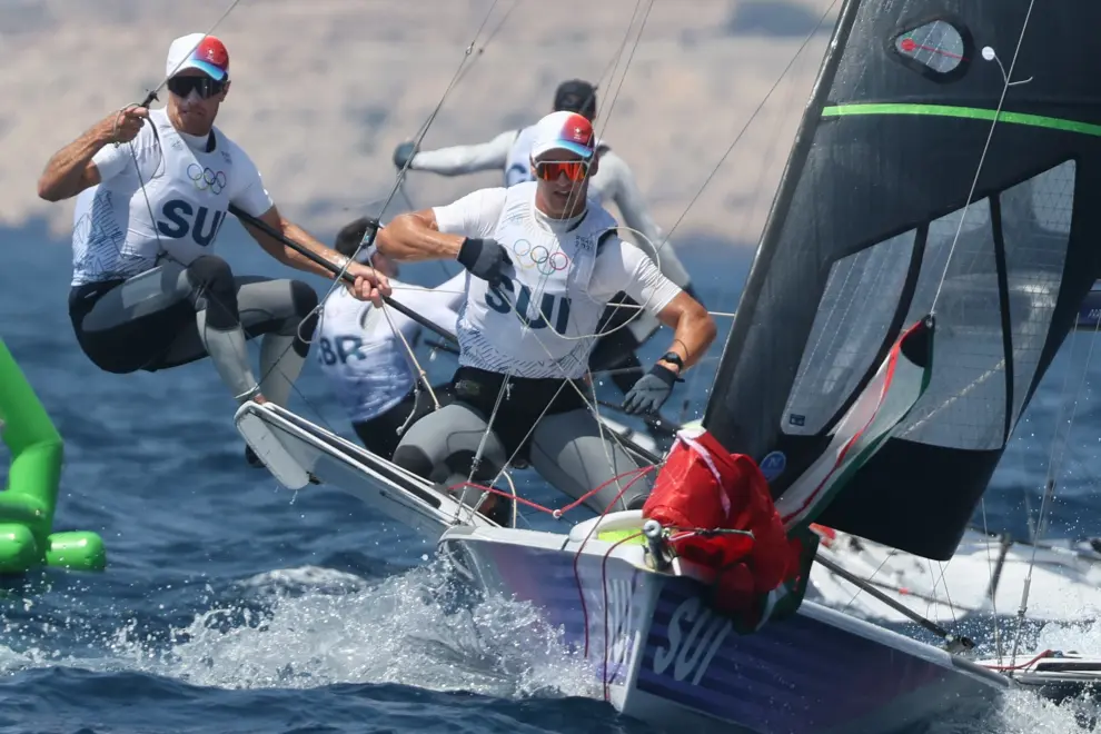 Competición masculina 49erFX de vela de los Juegos Olímpicos