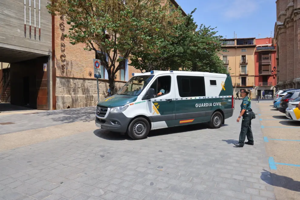 Traslado de los detenidos del Centro de menores de Ateca