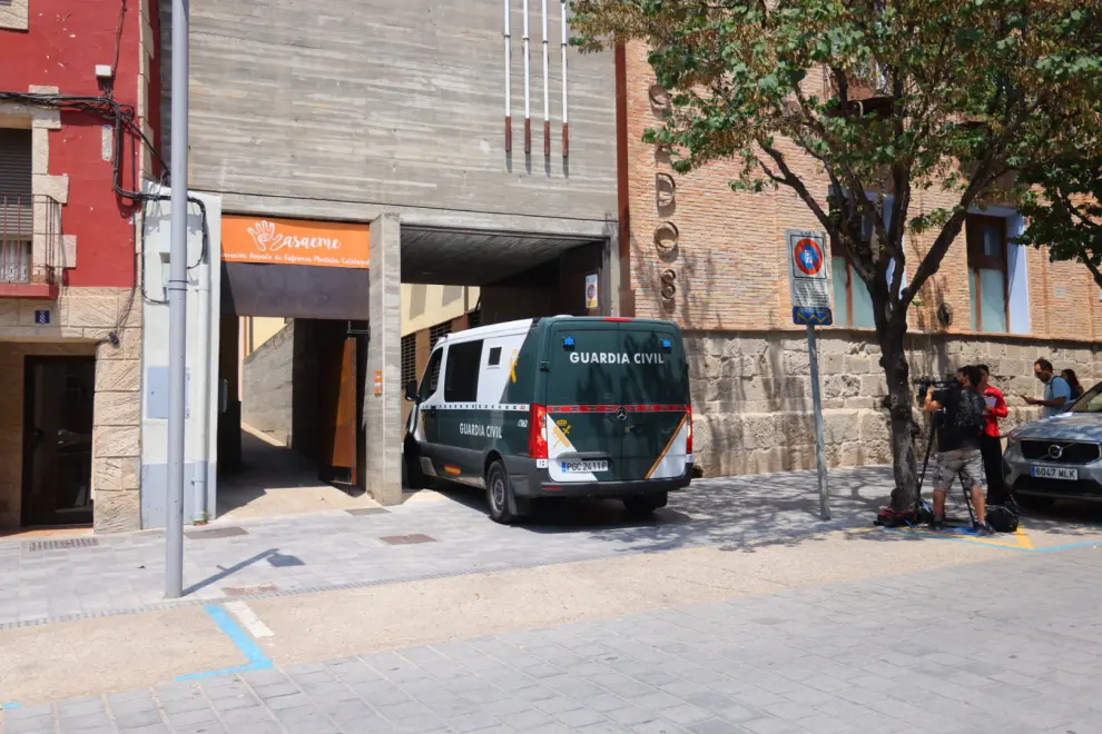 Traslado de los detenidos del Centro de menores de Ateca