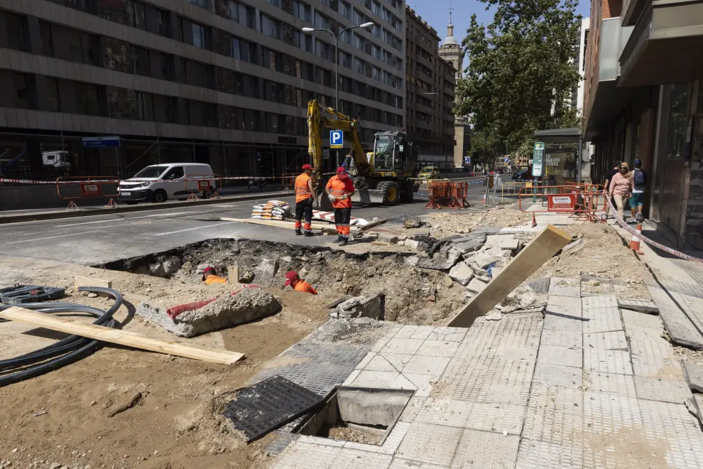 Los vecinos de la comunidad César Augusta 20 han resultado especialmente afectados ya que el sótano se ha inundado.