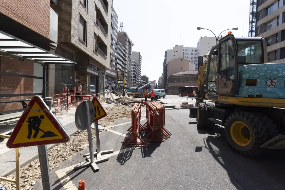 Los vecinos de la comunidad César Augusta 20 han resultado especialmente afectados ya que el sótano se ha inundado.