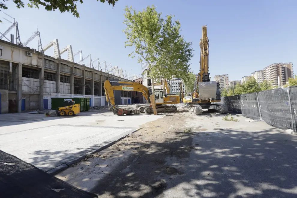 Los trabajos de demolición del inmueble avanzan a buen ritmo.