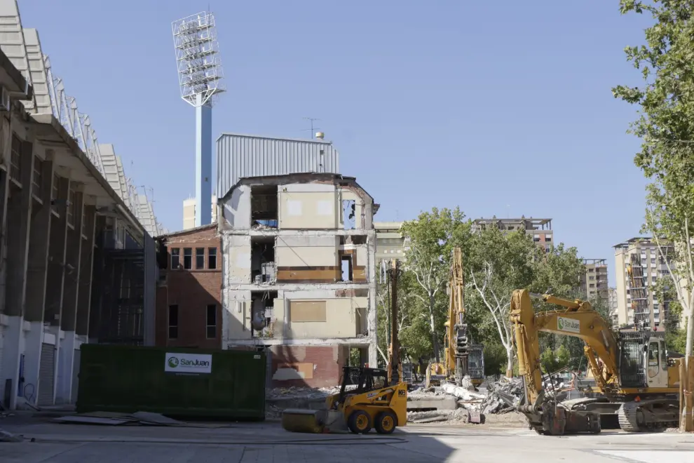 Los trabajos de demolición del inmueble avanzan a buen ritmo.