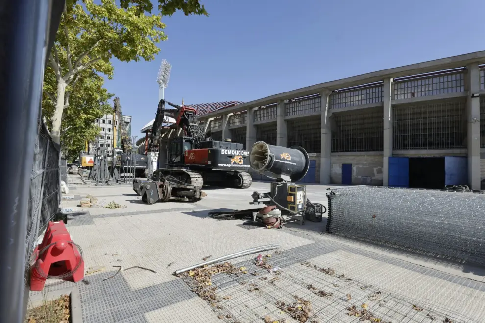 Los trabajos de demolición del inmueble avanzan a buen ritmo.