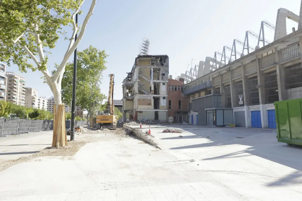 Los trabajos de demolición del inmueble avanzan a buen ritmo.