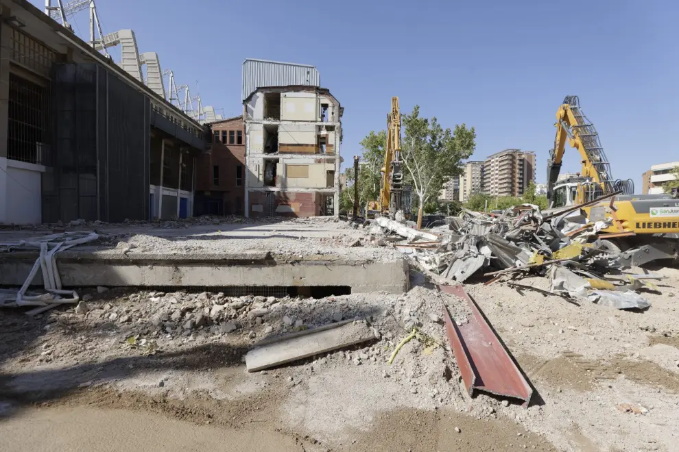 Los trabajos de demolición del inmueble avanzan a buen ritmo.