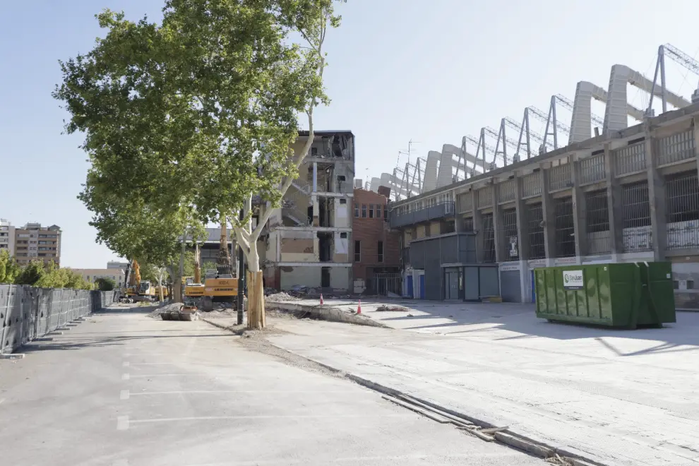 Los trabajos de demolición del inmueble avanzan a buen ritmo.