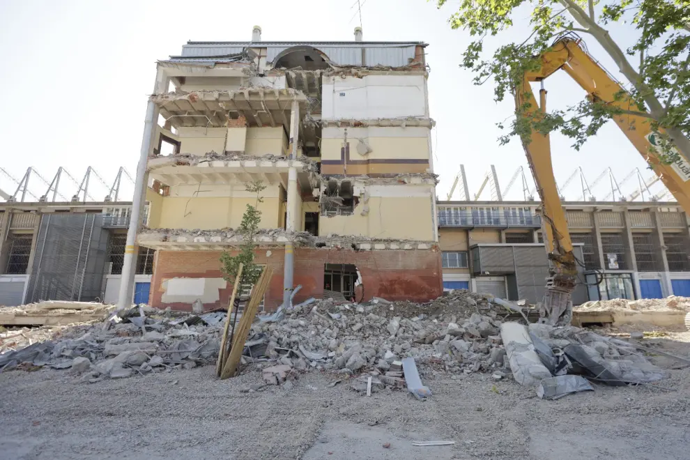 Los trabajos de demolición del inmueble avanzan a buen ritmo.