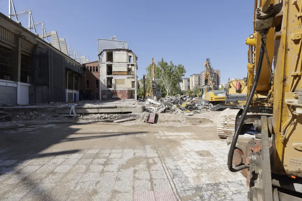 Los trabajos de demolición del inmueble avanzan a buen ritmo.