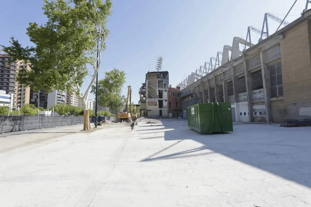 Los trabajos de demolición del inmueble avanzan a buen ritmo.