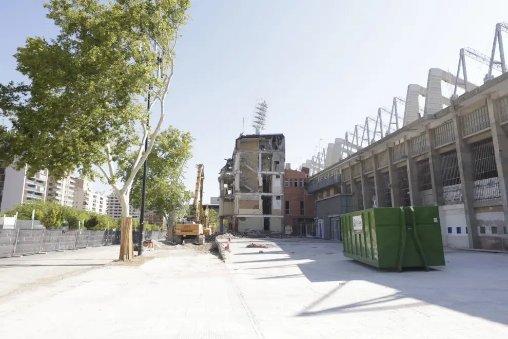 Los trabajos de demolición del inmueble avanzan a buen ritmo.