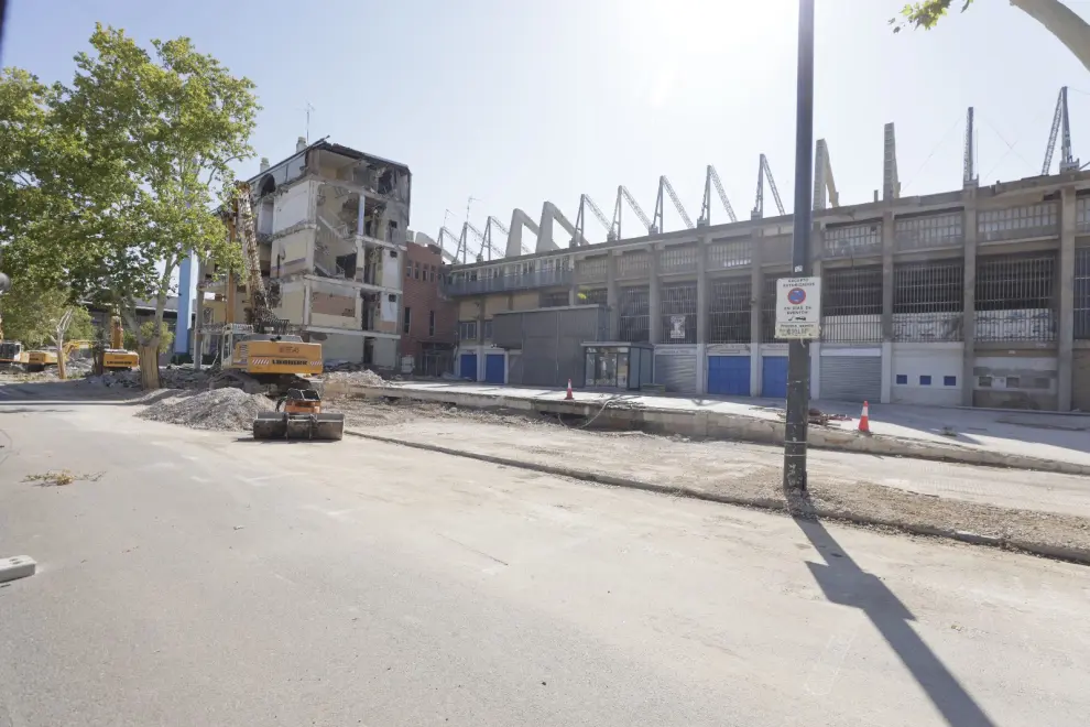 Los trabajos de demolición del inmueble avanzan a buen ritmo.