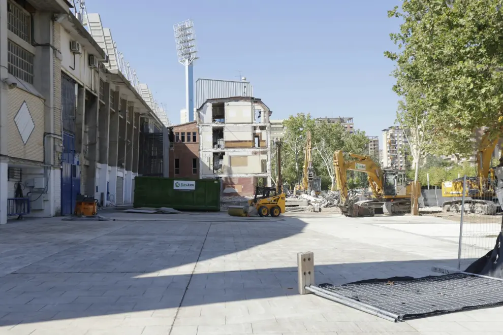 Los trabajos de demolición del inmueble avanzan a buen ritmo.