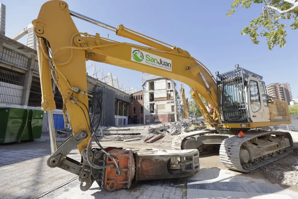 Los trabajos de demolición del inmueble avanzan a buen ritmo.