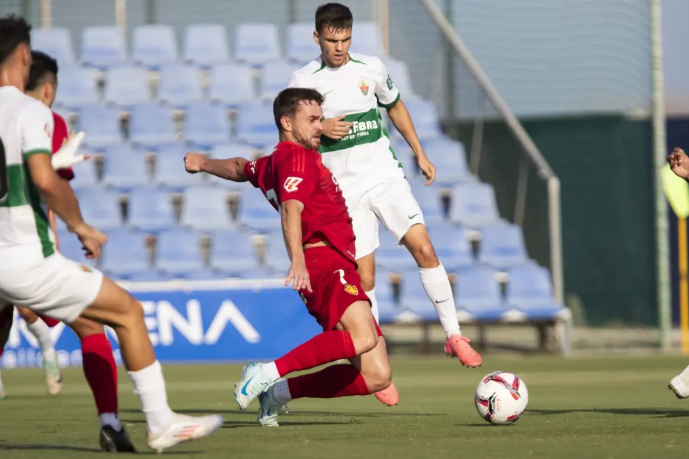 Partido amistoso Elche-Real Zaragoza, en San Pedro Pinatar (Murcia).