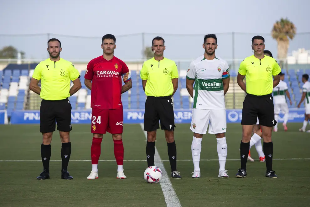 Partido amistoso Elche-Real Zaragoza, en San Pedro Pinatar (Murcia).