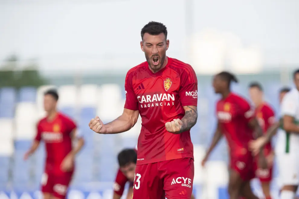 Partido Elche-Real Zaragoza, en San Pedro Pinatar (Murcia).