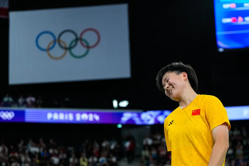 La española dominaba a Bing Jiao He en el momento de la lesión.