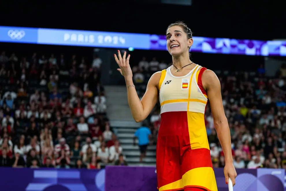 La española dominaba a Bing Jiao He en el momento de la lesión.