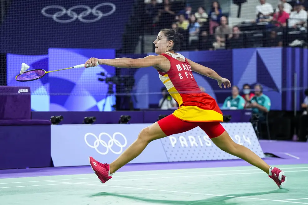 La española dominaba a Bing Jiao He en el momento de la lesión.