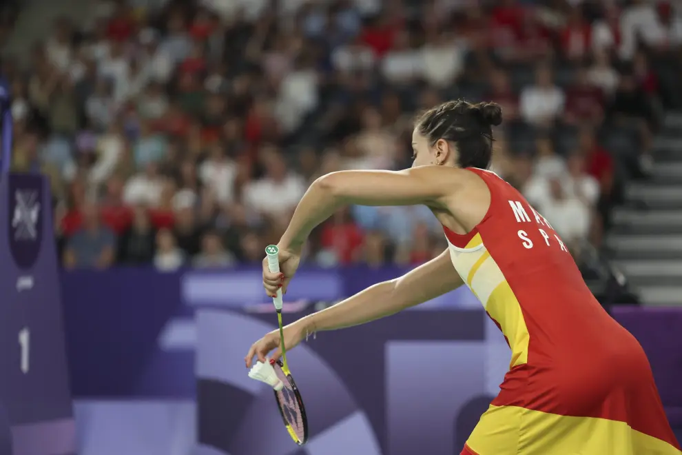 La española dominaba a Bing Jiao He en el momento de la lesión.