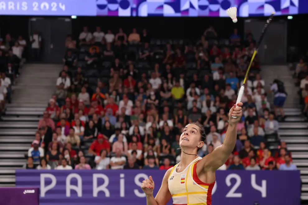 La española dominaba a Bing Jiao He en el momento de la lesión.