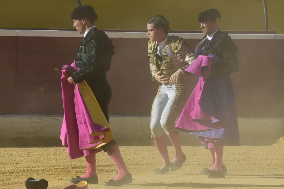 Novillada sin picadores en la plaza de Huesca.