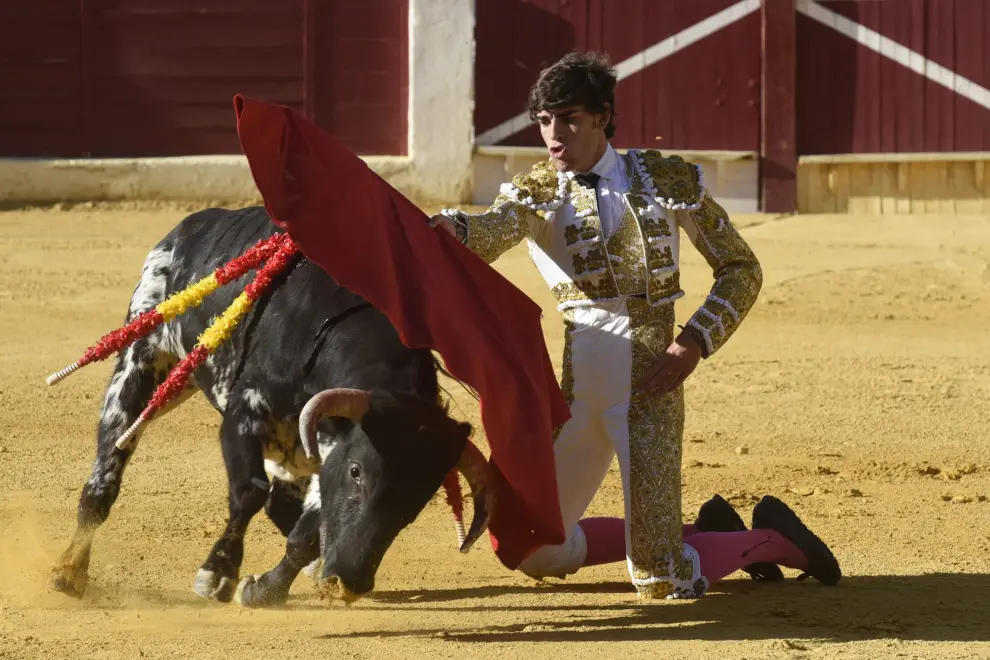 Novillada sin picadores en la plaza de Huesca.