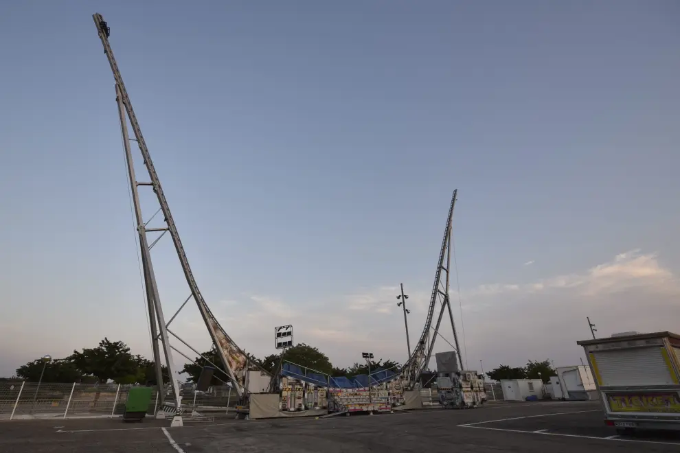 El recinto ferial de Huesca contará con una treintena de atracciones y otra treintena de puestos de comida, casetas de juegos y tómbolas.