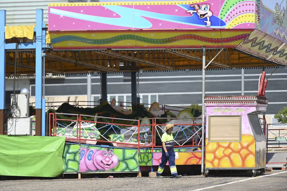 El recinto ferial de Huesca contará con una treintena de atracciones y otra treintena de puestos de comida, casetas de juegos y tómbolas.