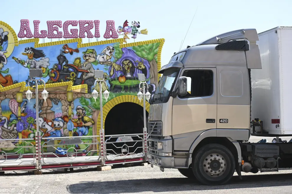 El recinto ferial de Huesca contará con una treintena de atracciones y otra treintena de puestos de comida, casetas de juegos y tómbolas.