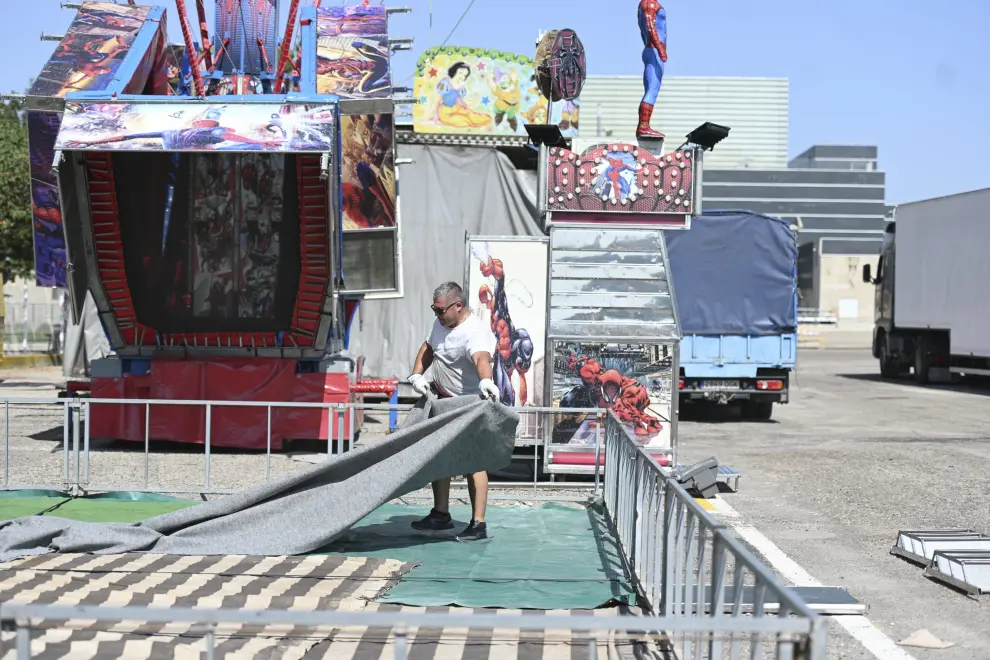 El recinto ferial de Huesca contará con una treintena de atracciones y otra treintena de puestos de comida, casetas de juegos y tómbolas.