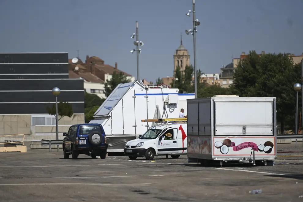 El recinto ferial de Huesca contará con una treintena de atracciones y otra treintena de puestos de comida, casetas de juegos y tómbolas.