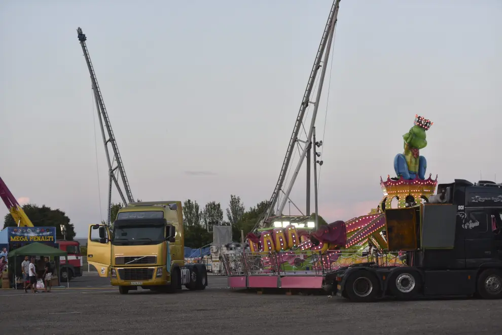 El recinto ferial de Huesca contará con una treintena de atracciones y otra treintena de puestos de comida, casetas de juegos y tómbolas.