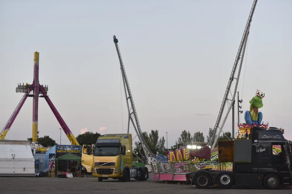 El recinto ferial de Huesca contará con una treintena de atracciones y otra treintena de puestos de comida, casetas de juegos y tómbolas.