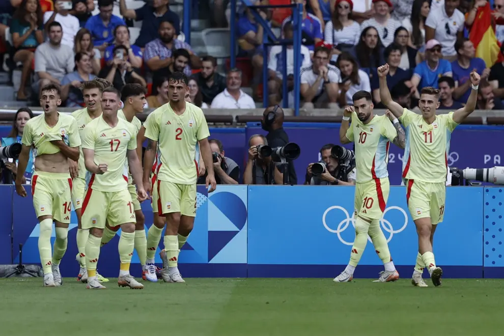 Fotos del partido FranciaEspaña por la medalla de oro de los Juegos