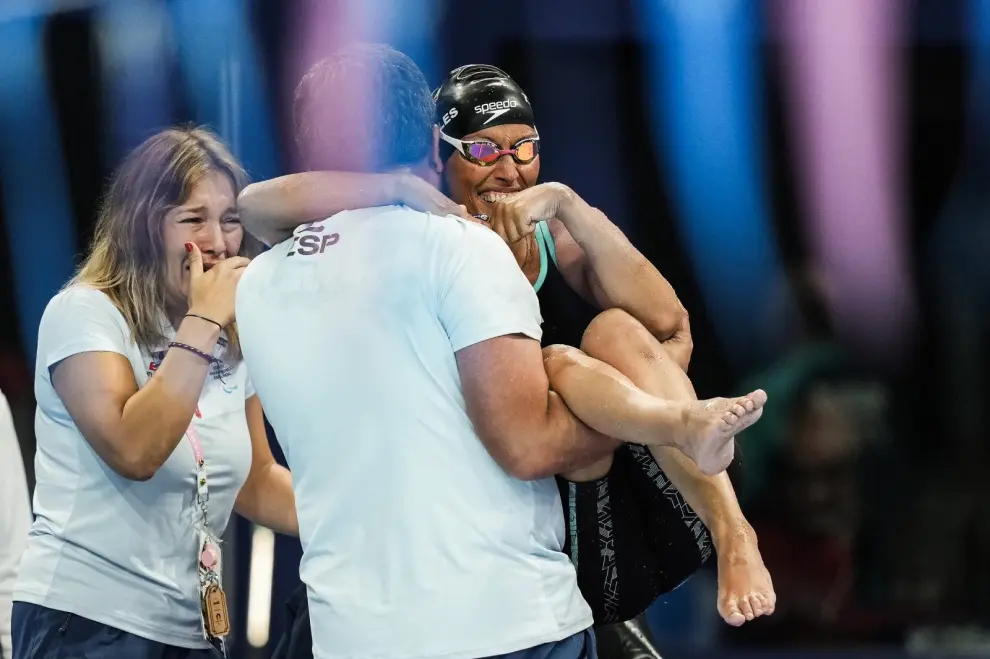 Fotos Teresa Perales, bronce en los 50 espalda S2 de los Juegos