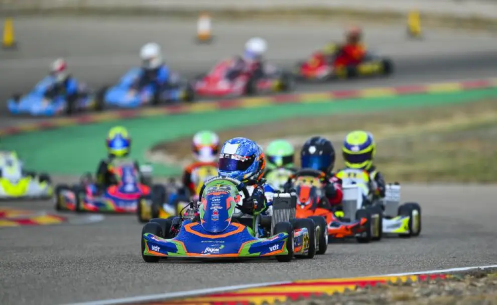 Foto de la primera prueba del Campeonato de España de karting 2025 en Motorland Aragón