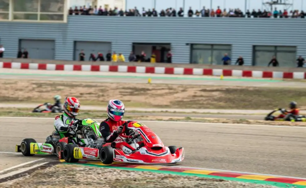Foto de la primera prueba del Campeonato de España de karting 2025 en Motorland Aragón