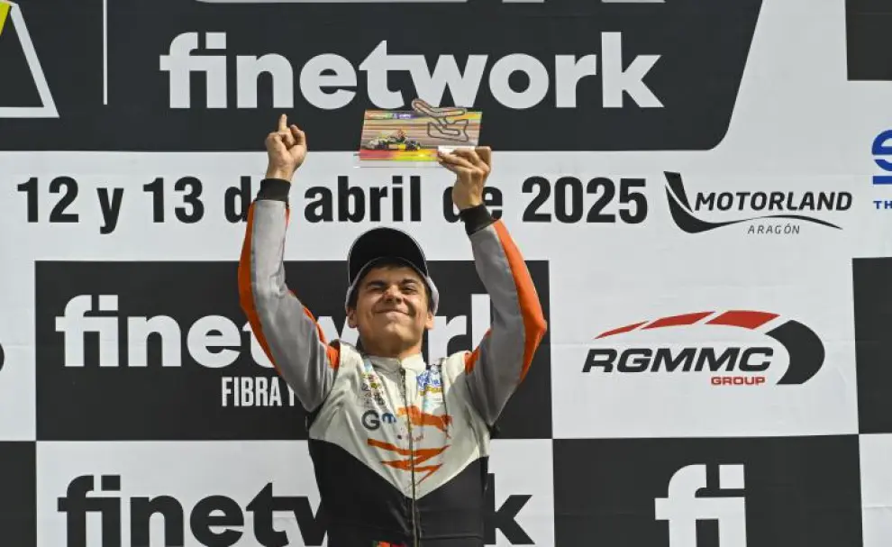 Foto de la primera prueba del Campeonato de España de karting 2025 en Motorland Aragón