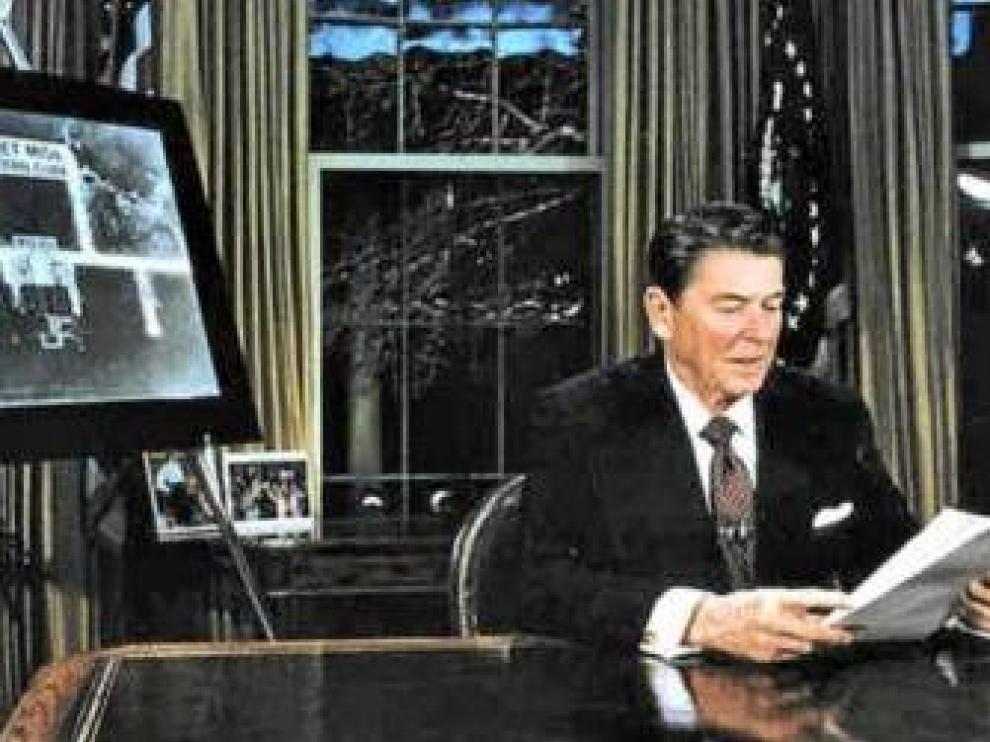 Reagan en una foto de archivo