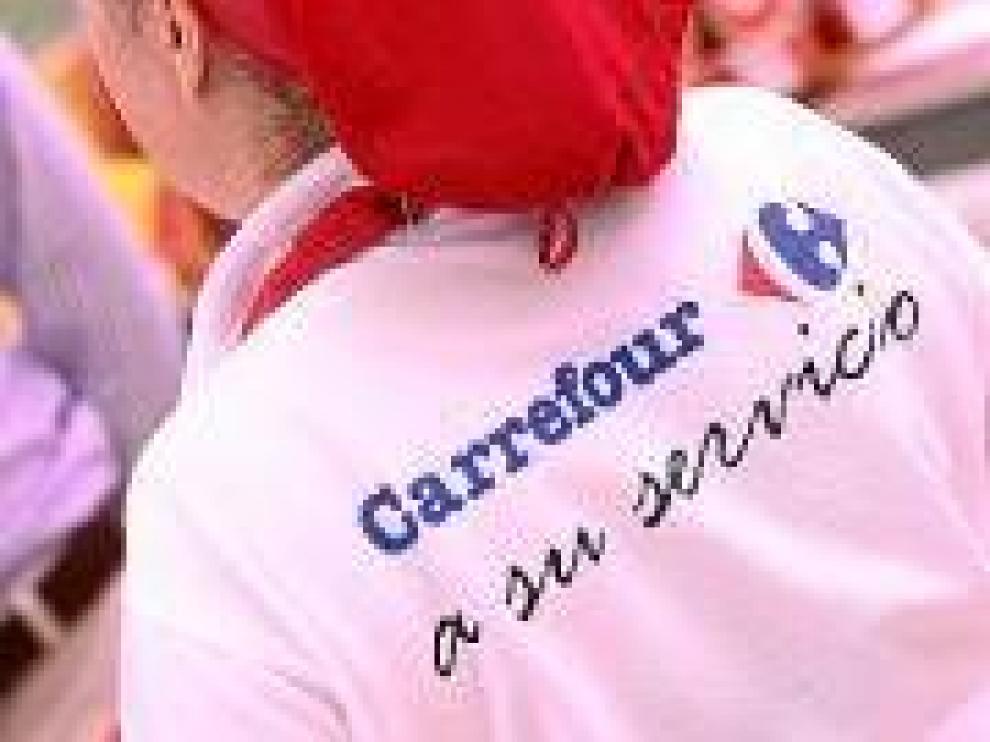 Trabajadora de Carrefour.