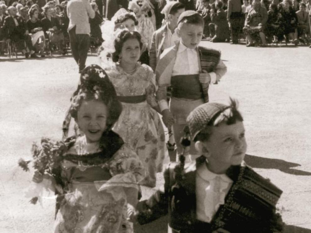 Los más pequeños también participaron en la primera Ofrenda
