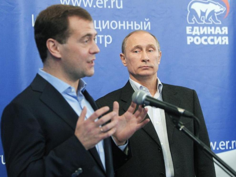 Medvedev y Putin