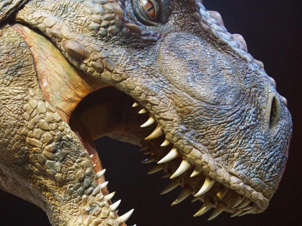 Simulador de un tiranosaurio rex
